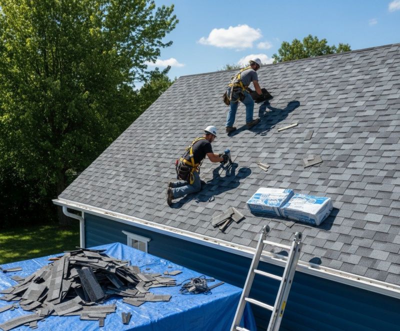 Shingles Installation